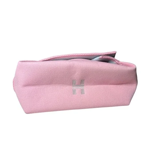 Pink Travel Makeup Pouch Small Toiletry Organizer Snap Closure Cosmetic Bag H - Picture 1 of 6